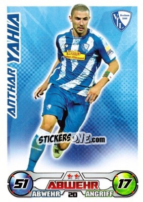 Sticker ANTHAR YAHIA - German Football Bundesliga 2009-2010. Match Attax n. 20 - Topps