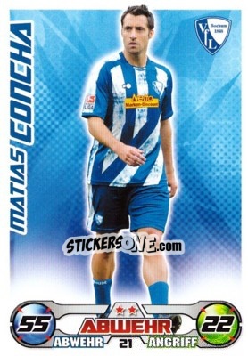 Sticker MATIAS CONCHA - German Football Bundesliga 2009-2010. Match Attax - Topps
