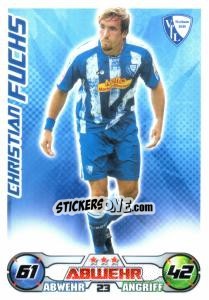 Sticker CHRISTIAN FUCHS - German Football Bundesliga 2009-2010. Match Attax n. 23 - Topps