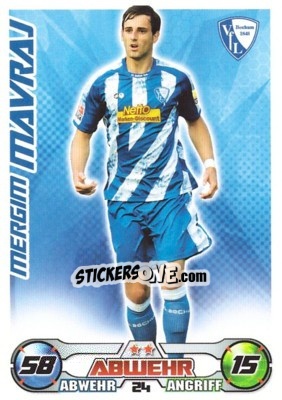 Sticker MERGIM MAVRAJ - German Football Bundesliga 2009-2010. Match Attax n. 24 - Topps