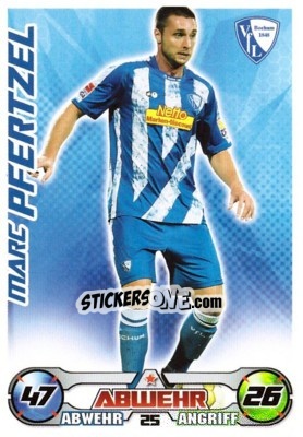 Sticker MARC PFERTZEL - German Football Bundesliga 2009-2010. Match Attax n. 25 - Topps