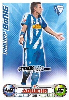 Sticker PHILIPP BöNIG - German Football Bundesliga 2009-2010. Match Attax n. 26 - Topps
