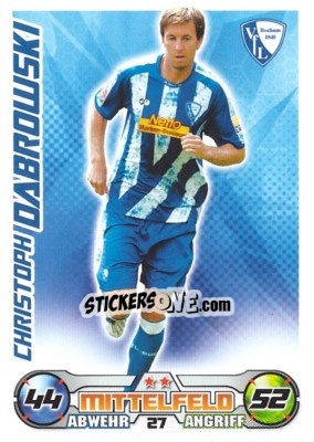 Figurina CHRISTOPH DABROWSKI - German Football Bundesliga 2009-2010. Match Attax n. 27 - Topps