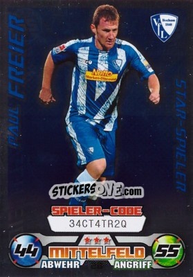 Sticker Paul Freier - German Football Bundesliga 2009-2010. Match Attax - Topps