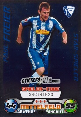 Sticker Paul Freier - German Football Bundesliga 2009-2010. Match Attax n. 28 - Topps