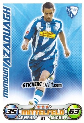 Sticker MIMOUN AZAOUAGH - German Football Bundesliga 2009-2010. Match Attax - Topps