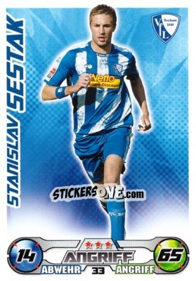 Sticker STANISLAV SESTAK - German Football Bundesliga 2009-2010. Match Attax n. 33 - Topps