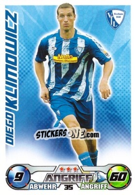 Sticker DIEGO KLIMOWICZ - German Football Bundesliga 2009-2010. Match Attax - Topps
