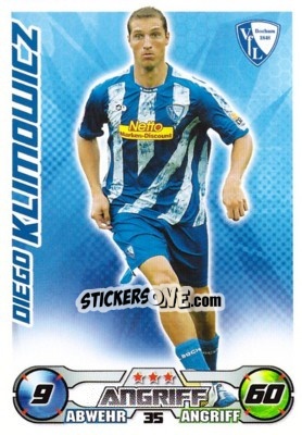 Sticker DIEGO KLIMOWICZ - German Football Bundesliga 2009-2010. Match Attax n. 35 - Topps