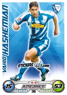 Sticker VAHID HASHEMIAN - German Football Bundesliga 2009-2010. Match Attax n. 36 - Topps