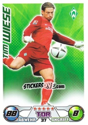 Sticker TIM WIESE - German Football Bundesliga 2009-2010. Match Attax n. 37 - Topps