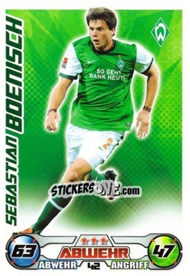 Figurina SEBASTIAN BOENISCH - German Football Bundesliga 2009-2010. Match Attax - Topps