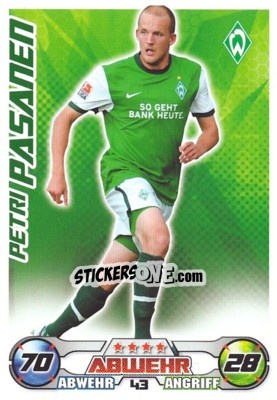 Sticker PETRI PASANEN - German Football Bundesliga 2009-2010. Match Attax n. 43 - Topps