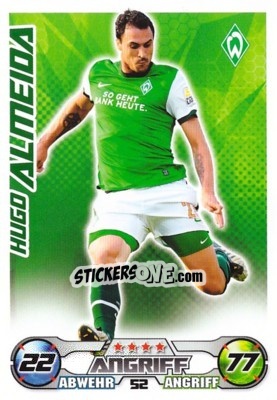 Sticker HUGO ALMEIDA - German Football Bundesliga 2009-2010. Match Attax - Topps