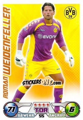 Sticker ROMAN WEIDENFELLER - German Football Bundesliga 2009-2010. Match Attax n. 55 - Topps