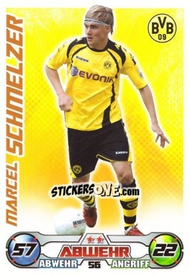 Cromo MARCEL SCHMELZER - German Football Bundesliga 2009-2010. Match Attax - Topps