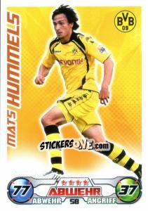 Sticker MATS HUMMELS - German Football Bundesliga 2009-2010. Match Attax n. 58 - Topps