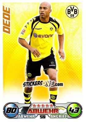 Sticker DEDE - German Football Bundesliga 2009-2010. Match Attax n. 59 - Topps