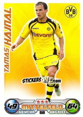 Sticker TAMAS HAJNAL - German Football Bundesliga 2009-2010. Match Attax n. 68 - Topps