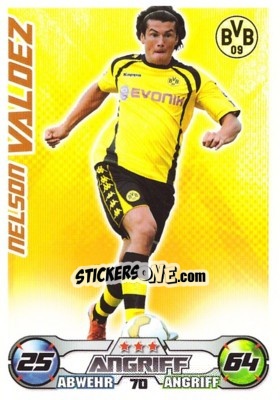 Figurina NELSON VALDEZ - German Football Bundesliga 2009-2010. Match Attax - Topps