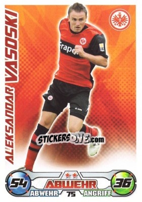 Sticker ALEKSANDAR Vasoski - German Football Bundesliga 2009-2010. Match Attax n. 75 - Topps