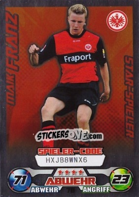 Sticker Maik Franz - German Football Bundesliga 2009-2010. Match Attax - Topps