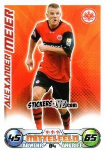 Sticker ALEXANDER MEIER - German Football Bundesliga 2009-2010. Match Attax - Topps