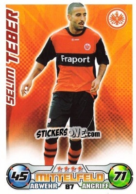 Cromo SELIM TEBER - German Football Bundesliga 2009-2010. Match Attax - Topps