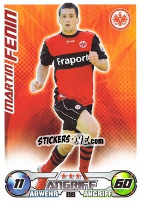 Sticker MARTIN FENIN - German Football Bundesliga 2009-2010. Match Attax - Topps