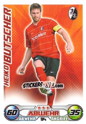 Cromo HEIKO BUTSCHER - German Football Bundesliga 2009-2010. Match Attax - Topps