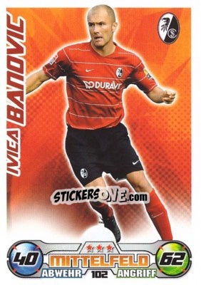 Sticker IVICA BANOVIC - German Football Bundesliga 2009-2010. Match Attax - Topps