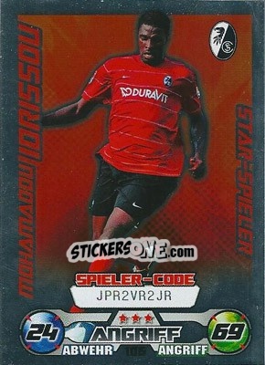 Sticker Mohamadou Idrissou - German Football Bundesliga 2009-2010. Match Attax n. 106 - Topps