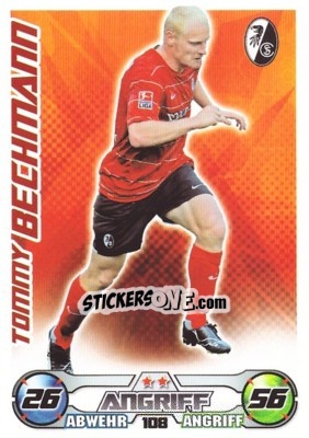 Cromo TOMMY BECHMANN - German Football Bundesliga 2009-2010. Match Attax - Topps