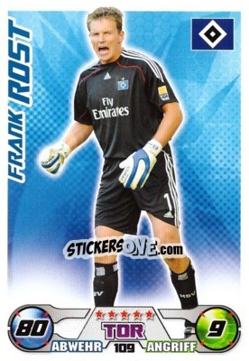 Sticker FRANK ROST - German Football Bundesliga 2009-2010. Match Attax n. 109 - Topps