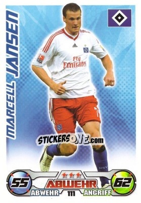 Sticker MARCELL JANSEN - German Football Bundesliga 2009-2010. Match Attax n. 111 - Topps