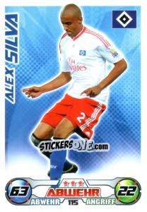 Sticker ALEX SILVA - German Football Bundesliga 2009-2010. Match Attax - Topps