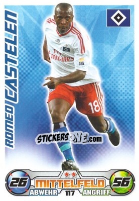 Sticker ROMEO CASTELEN - German Football Bundesliga 2009-2010. Match Attax n. 117 - Topps