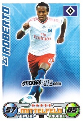 Sticker ZE ROBERTO - German Football Bundesliga 2009-2010. Match Attax n. 121 - Topps
