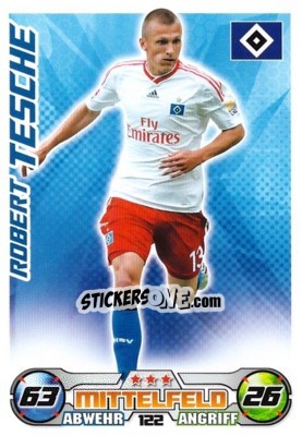 Sticker ROBERT TESCHE - German Football Bundesliga 2009-2010. Match Attax n. 122 - Topps