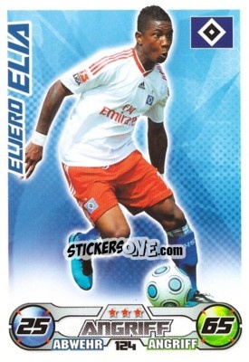 Sticker ELJERO ELIA - German Football Bundesliga 2009-2010. Match Attax n. 124 - Topps