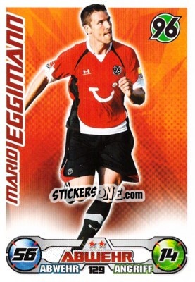 Figurina MARIO EGGIMANN - German Football Bundesliga 2009-2010. Match Attax n. 129 - Topps
