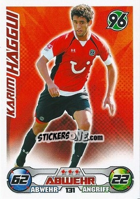Sticker KARIM HAGGUI - German Football Bundesliga 2009-2010. Match Attax - Topps