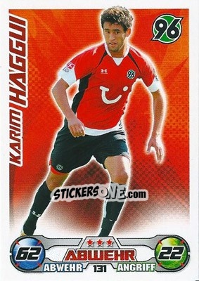 Cromo KARIM HAGGUI - German Football Bundesliga 2009-2010. Match Attax - Topps