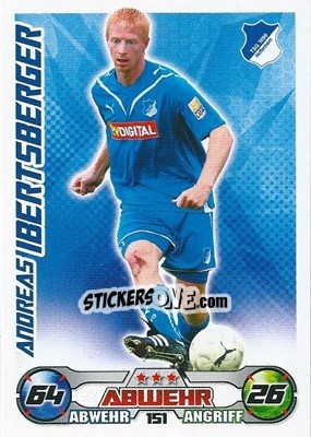 Sticker Andreas Ibertsberger - German Football Bundesliga 2009-2010. Match Attax n. 151 - Topps