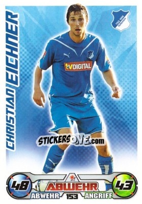 Sticker CHRISTIAN EICHNER - German Football Bundesliga 2009-2010. Match Attax n. 153 - Topps