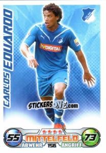 Sticker CARLOS EDUARDO - German Football Bundesliga 2009-2010. Match Attax n. 156 - Topps