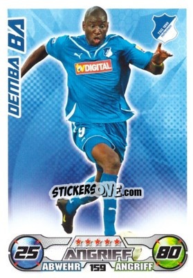 Sticker DEMBA BA - German Football Bundesliga 2009-2010. Match Attax n. 159 - Topps