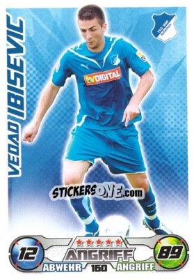 Cromo VEDAD IBISEVIC - German Football Bundesliga 2009-2010. Match Attax - Topps