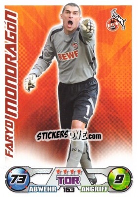 Sticker FARYD MONDRAGON - German Football Bundesliga 2009-2010. Match Attax - Topps