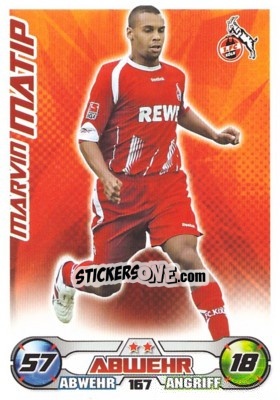 Sticker MARVIN MATIP - German Football Bundesliga 2009-2010. Match Attax - Topps
